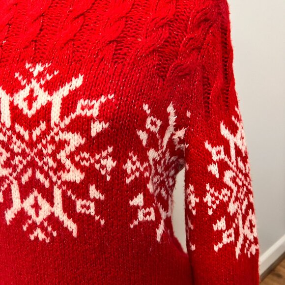 Talbots Snowflake Fair Isle Sweater Sz S - Picture 4 of 10